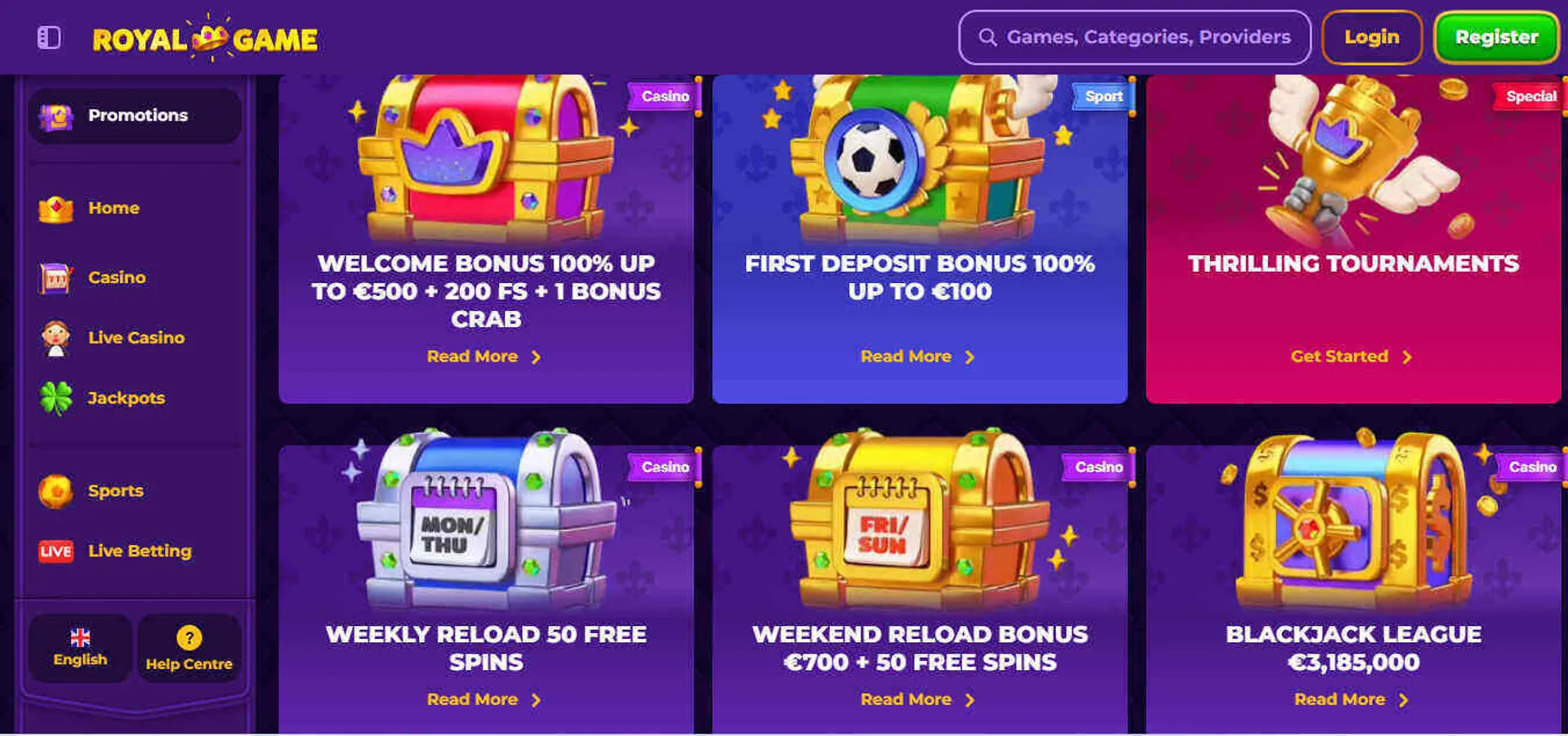 Live betting shop